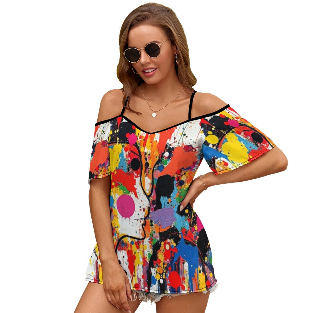 Multi Colors Sexy Top