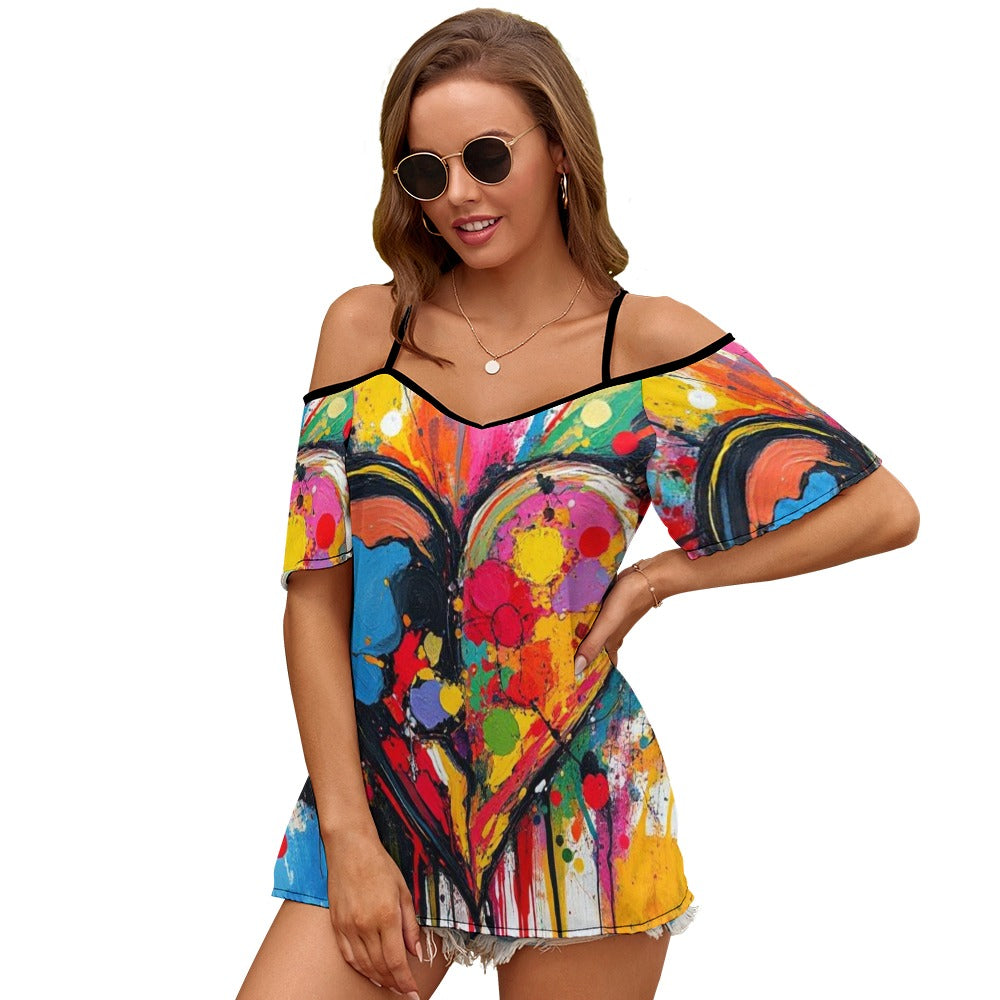 Multi Colors Sexy Top