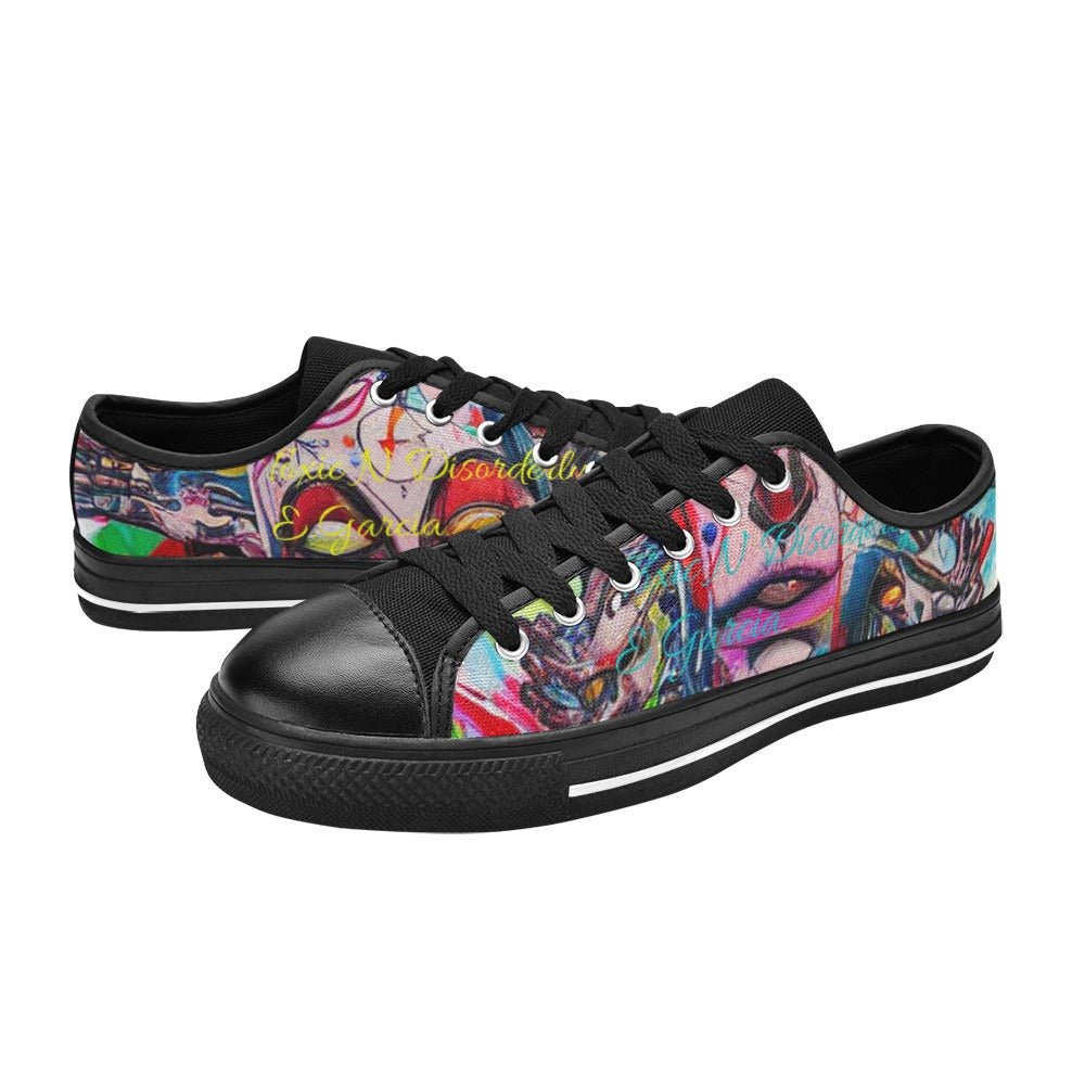 Canvas Men's Shoes Obscure Designs Street Wear Art by Toxic N Disorderly-Toxic N Disorderly LA Graffiti Art Wear