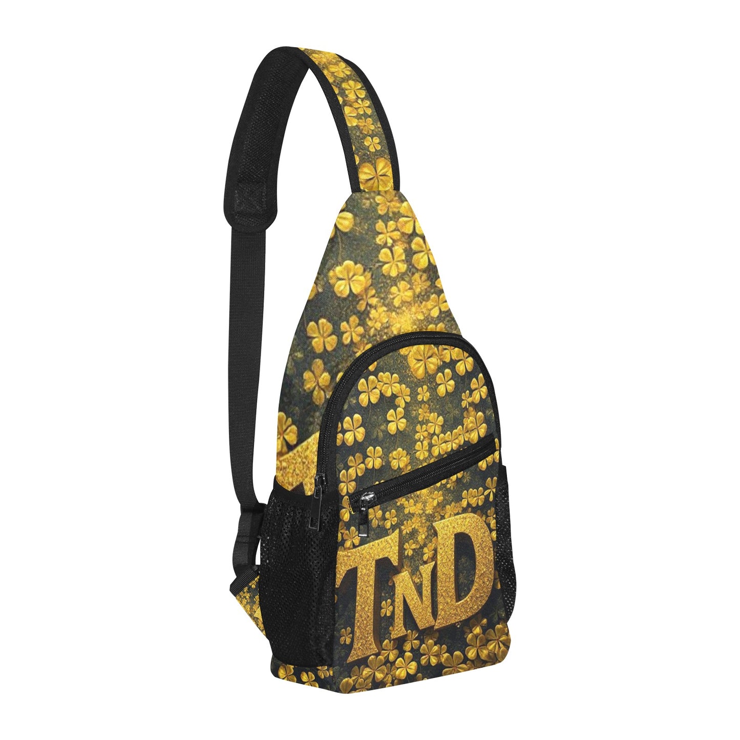 All Over Print Chest Bag 4 Leaf Clover TnD logo