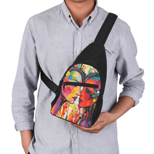 Chest Bag Colorful Urban Graffiti