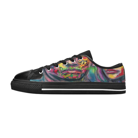 Canvas Men's Shoes Beautiful Graffiti LA Street Art Designs by TnD-Toxic N Disorderly LA Graffiti Art Wear