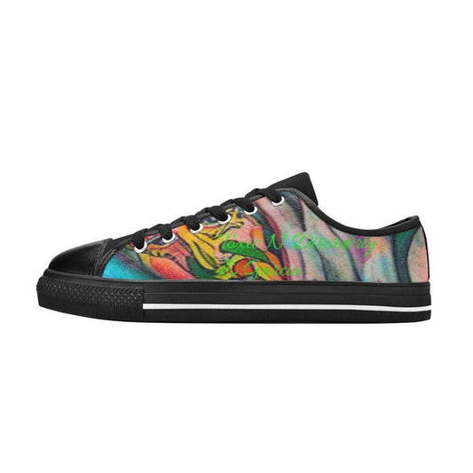 Canvas Men's Shoes LA Street Obscure Art-Multi Colors Designs by Toxic N Disorderly-Toxic N Disorderly LA Graffiti Art Wear
