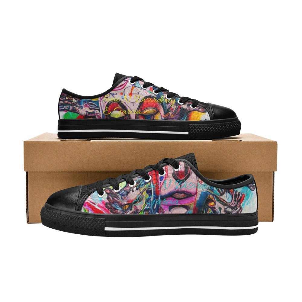 Canvas Men's Shoes Obscure Designs Street Wear Art by Toxic N Disorderly-Toxic N Disorderly LA Graffiti Art Wear